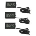 thumbnail image 1 of 3X New Digital LCD Thermometer Temperature Gauge Probe Sensor -50°C TO +110°C Range, 1 of 8
