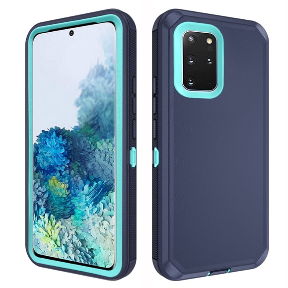 Asuwish Compatible with Samsung Galaxy S20 Plus S20+ 5G Phone Case Hybrid Rugged Shockproof Hard Protective Drop Proof Full Body Heavy Duty Mobile Cell Cover for S20+5G S20plus 20+ Women Men Blue