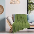 thumbnail image 4 of Unique Bargains Cotton Blanket Decorative Cable Knitted Throw Soft Knit Blankets, 4 of 10