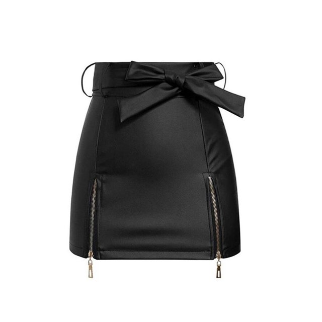 fastboy Jupe Mini Taille Haute Été pour Femmes Filles Randonnée Plage École Mode au-Dessus du Genou Style Décontracté Noir TG