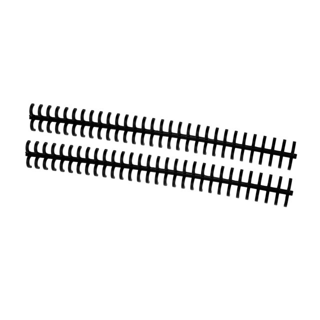 Khall PP Plastic Binding Comb, Black, 10 Count