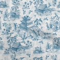 thumbnail image 1 of oneOone Cotton Flex Medium Blue Fabric Asian Japanese Pattern Sewing Material Print Fabric By The Yard 40 Inch Wide, 1 of 4