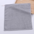thumbnail image 2 of Hand Towel Solid Color Striped Yarn Soft Absorbent Towel Towel Face Wash Towel Four Sets Gray E, 2 of 6