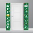 thumbnail image 4 of XZNGL St. Patricks Day Irish Holiday Porch Sign Home Door Curtain Banner Decoration, 4 of 9