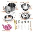 thumbnail image 5 of DEBGFS Kids Cooking Toy 12Pcs/Set Kids Pretend Play Cooking Stewpot Pan Spoon Mini Kitchen Cookware Toy, 5 of 5