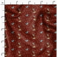 thumbnail image 2 of Soimoi Red Poly Georgette Fabric Arrow & Reindeer Kids Print Fabric by Yard 52 Inch Wide, 2 of 6