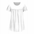 thumbnail image 4 of Blouses pour Femmes T-shirt Imprimé pour Femmes Blouse à Manches 3/4 Col Rond Hauts Décontractés, 4 of 9