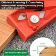 thumbnail image 4 of ABS Plasterboard Chamfering Planer Wood Edges Trimming Tool Tilt 45° Oblique Angle Ceiling Decorative Planer, 4 of 8