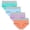 H, variant on RKSTN 4Pc Womens Boxer Briefs High Waist Full Coverage Briefs Soft Breathable Postpartum Panties Patchwork Color Stretch Underpants