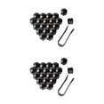 thumbnail image 4 of Maytalsory 20 Pieces Car Wheel Nut Caps Auto Hub Screw Cover Replacement Dust-proof Black 19mm 2Set, 4 of 6