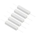 thumbnail image 1 of Unique Bargains 5 Pcs Résistances 100 Ohms, Résistance Ciment Céramique 10W Kit de Résistance Ciment de Puissance Tolérance 5 % pour Adaptateurs d'Alimentation Audio, 1 of 4