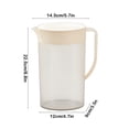 thumbnail image 3 of TACILIP Refrigerator Ice Water Kettle Cold Water Kettle Exquisite Large Capacity Cold Water Kettle Household Heat Resisting Bottle Plastic Cold Water Kettle, Men Gifts, 3 of 6
