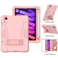 thumbnail image 4 of Mignova pour iPad Mini 6 6e Génération Étui 8,3 Pouces, Robuste Résistant Antichoc Adapté aux Enfants Étui Hybride avec Support Intégré Étui de Protection pour iPad Mini 6 (6e Génération) Sortie 2021 (Or Rose), 4 of 6