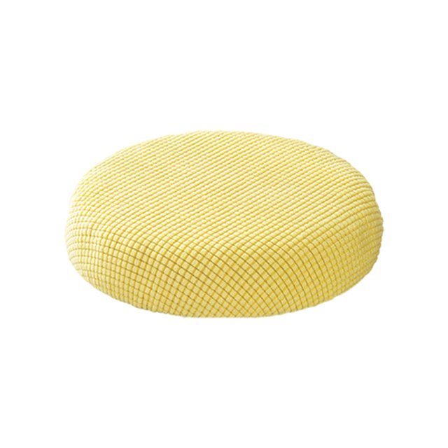 maskred Round Cushion Stool Covers For Comfortable Seating Polyester Stool Cushions Seat Covers Mild Waterproofing yellow 5Set