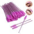 thumbnail image 1 of Disposable Nylon Makeup Brush Eyelash Eyebrow Wands Portable Set for Eyelashes 50pcs, 1 of 7