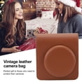thumbnail image 4 of Portable & Protective Case for Mini 99,Retro PU Leather Protective Case,Portable Travel Storage Cover Bag with Strap for Instant Camera, 4 of 7