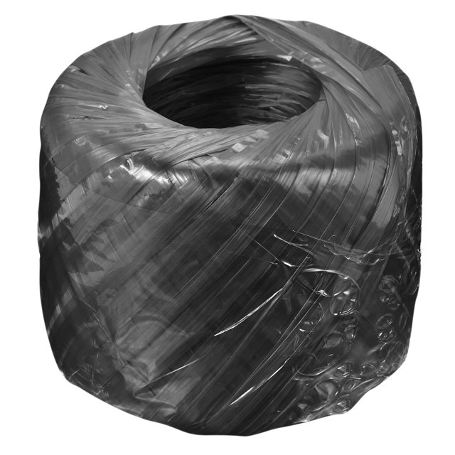 Uxcell Polyester Nylon Plastic Rope Twine in black, measuring 1148.2ft in length and 2cm in diameter. Ideal for daily binding, packing, industrial sewing, greenhouse construction, craft decoration, and jewelry cord applications. The rope features high toughness and tensile strength, ensuring durability for various uses.