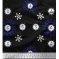 thumbnail image 1 of Soimoi Poly Georgette Fabric Berries & Damask Decorative Print Fabric by The Yard 52 Inch Wide, 1 of 3