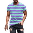 thumbnail image 2 of Birdeem Chemises pour Hommes Hommes Imprimé Fallow Col Rond T-Shirt Décontracté Mode Manches Courtes, 2 of 12