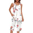 thumbnail image 4 of Baikeli Clearance Tunic for Women Two Piece Outfits for Women Plus Size Suits Striped Tops Drawstring Waist Pants Jogger Sets with Pockets Two Piece Sets for Women, 4 of 7