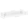 thumbnail image 4 of vidaXL Gabion Raised Bed Galvanised Steel 90x30x10 cm, 4 of 4