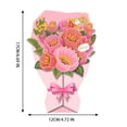 thumbnail image 2 of Bouquet Greeting Card Flower Modeling Birthday Gift Decoration Card Stereo Creative Blessing Card Color Envelope, 2 of 3