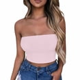 thumbnail image 2 of Tube Tops, Womens Solid Color Sports Summer Fashion Casual Tube Tops, 2 of 5