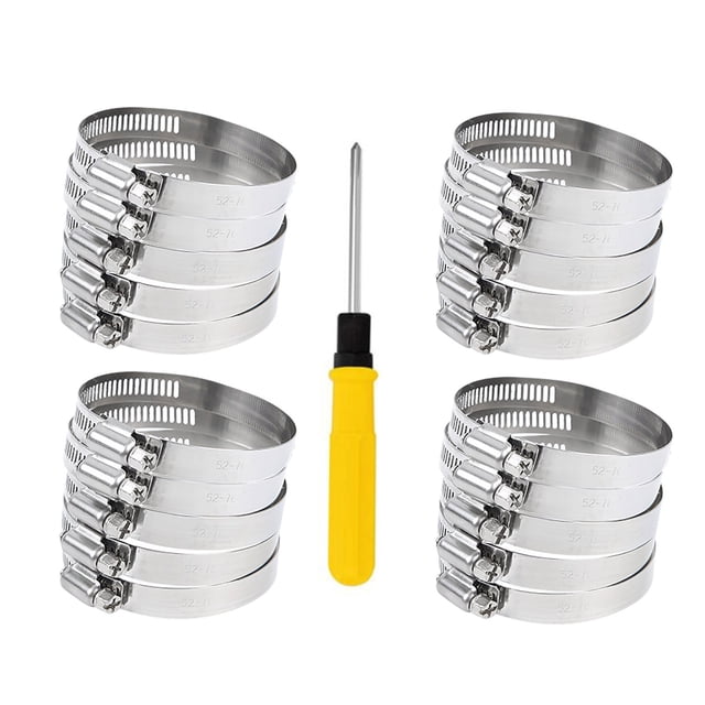 Vaidha Stainless Steel Pool Hose ClampDrive Hose Clamp Line Worm Clip