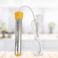 thumbnail image 3 of Stainless Steel Heating Tube Heating Rod, Immersion Water Boiler, For Washbasins, Plastic Buckets UK Plug 220V Home Travel Yellow Non-Automatic Power Off, 3 of 8