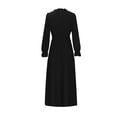 thumbnail image 3 of cfhntfmh Robes d'Invitée de Mariage pour Femmes Tendance à Découpes à Volants Col Ras du Cou Robe Maxi Smockée Ample Plissée Robe de Soirée, 3 of 5