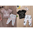 thumbnail image 1 of Baby Girl Christmas BabyShower Homewear NightWear Outfit Gift Set, 1 of 7