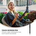 thumbnail image 3 of EeaseCA Multifunctional 2 in 1 Capacitive Stylus Touch Pen Universal Accurate Touch Screen Sensitive Stylus Pens With Fine Fiber Tips for Touch Screen Smartphones and Tablets (Black), 3 of 7