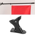 thumbnail image 1 of Flag Holder, 1in Inner Diameter Aluminum Alloy Flag Pole Bracket Practical 2 Position Rust Proof Stable Fixing Flag Holder for Wall Roof Outdoor Railing, 1 of 8