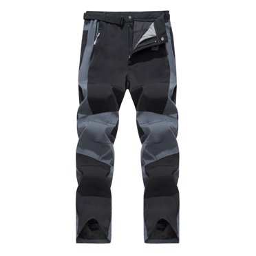 Virmaxy Pantalons de Survêtement pour Hommes Pantalons Cargo Extensibles Respirants Sports de Plein Air Alpinisme Escalade Jeunesse Pantalons de Football Noir-A S