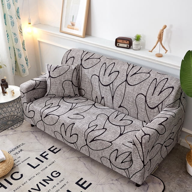 Non-slip Elastic Printing Dustproof Slipcover Sofa Cover Cushion Cover For Loveseat