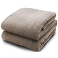 thumbnail image 2 of Pure Warmth Microplush Electric Heated Warming Throw Blanket Taupe, 2 of 7