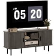thumbnail image 1 of HOMCOM Meuble Télé pour Téléviseurs jusqu'à 55 Pouces avec Rangement, Gris, 1 of 10