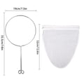 thumbnail image 3 of Fine Mesh Strainer Bags with Stainless Steel Frame and Handle for Nut Milk Coffee Milk Butter Juices Cheese Commercial Grade reusable Food Filter Bags, 3 of 7