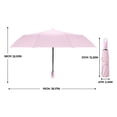 thumbnail image 2 of TIELUTT Three Fold Automatic Opening and Closing Buckle Umbrella Compact Umbrella Automatic Opening and Star Umbrella Dome Umbrellas for Rain Windproof Reverse Umbrellas No Umbrella Briefcase Umbrella, 2 of 4
