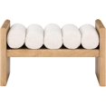 thumbnail image 3 of Meridian Furniture Waverly Cream Bench, 3 of 6