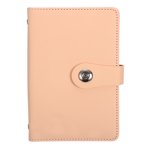 Uxcell 100 Envelope Challenge Binder, A6 PU Leather Savings Challenges Book with Envelopes Money Saving Binder with Horizontal Insert for Office Budgeting Saving Expense, Pink