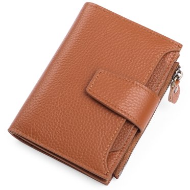 Small Wallet for Women Genuine Leather Bifold Purse RFID Blocking Card Holder