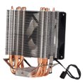 thumbnail image 1 of CPU Cooler For  LGA 775 1155 1156 1366 2011, Direct Contact Technology Precise Airflow Cooling Fans Low Noise Excellent Heat Dissipation Six Tubes RGB 3pin FanSingle Fan, 1 of 8
