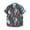 #2, variant on Pisexur Hawaiian Shirt for Men 2024 Boho Floral Print Collar Beach Shirts Regular Fit Short Sleeve Blouses Tops Tropical Casual Funky Button Down Shirts