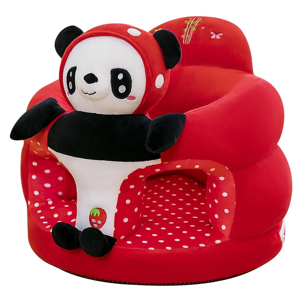 LOVEVER Cartoon Animals Baby Support Sofa Chair Baby Support Floor Seat Cartoon Animals Plush Toddler Sofa Chair Support Floor Seat Back Head Seat (Just ，No Fill）
