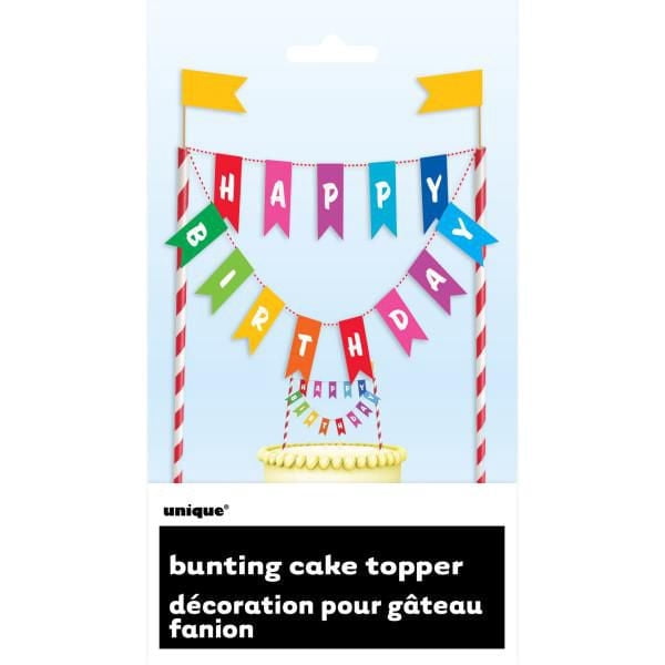 Décoration pour gâteau fanion Unique Party Favours