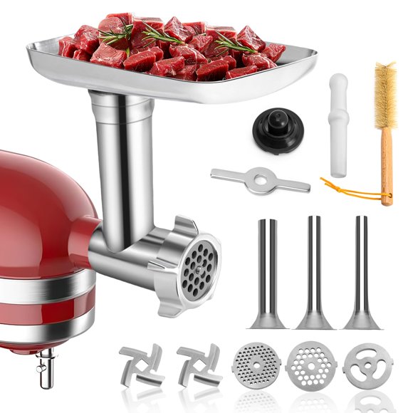 Meat Grinder Attachment for Kitchenaid Stand Mixer Stainless Steel, Meat Grinder Accessory for Kitchenaid Mixer