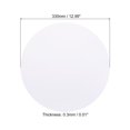 thumbnail image 2 of Unique Bargains 13-inch Round Cardboard Paper, 40 Pcs Blank Disc Circles Slices for Party Decorations DIY Craft, White, 2 of 6