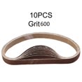 thumbnail image 1 of 10Pcs 15*452Mm Sanding Belt 60-600-Grit For M10 Sander Adapter Polishing Machine, 1 of 9