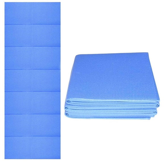 Maoww Foldable Thick Yoga Mat Eco-Friendly Portable Travel Pilates Mat PVC Non-Slip Exercise Mat for Men/Women